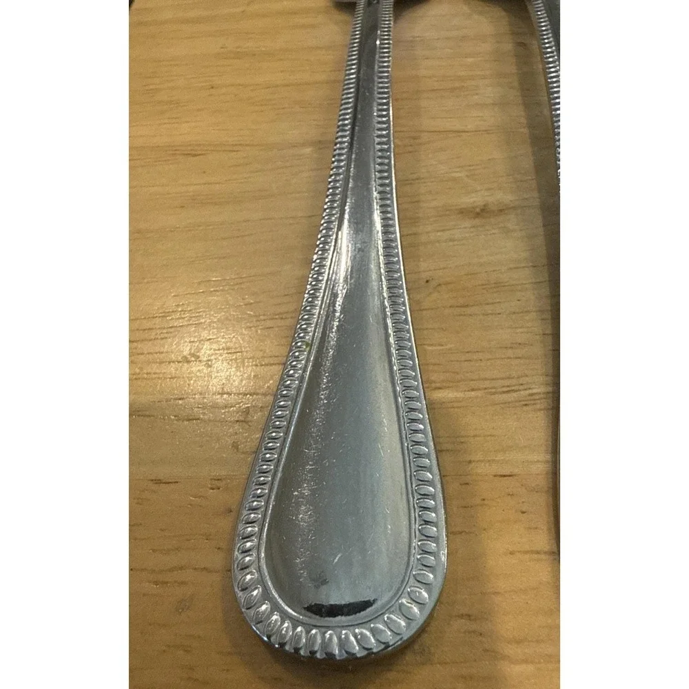 Cuisinart CU18 Beaded Pattern Stainless Steel Salad Forks Fork Set Of 7